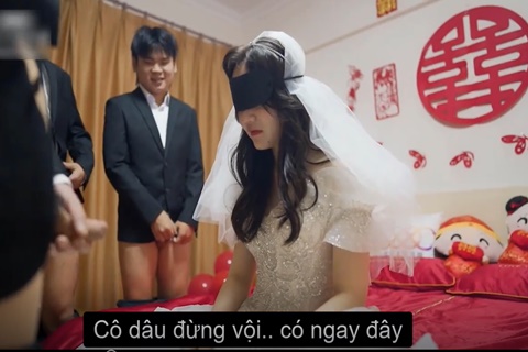 Trung quốc vietsub: Cô dâu nuốt khí bạn chồng, bị địt trong ngày cưới